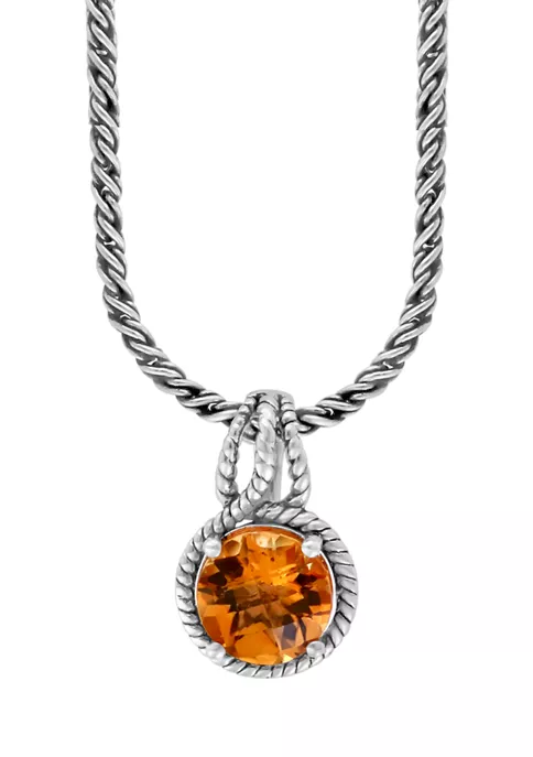 Hot Sale 💯 Citrine Pendant Necklace in Sterling Silver by Effy® 🔥 2 Hot Sale 💯 Citrine Pendant Necklace in Sterling Silver by Effy® 🔥 - Image 2