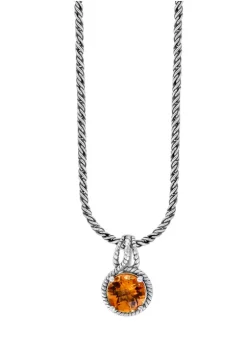 Hot Sale 💯 Citrine Pendant Necklace in Sterling Silver by Effy® 🔥 7 Hot Sale 💯 Citrine Pendant Necklace in Sterling Silver by Effy® 🔥 -Effy® Sales Shop Belk 5030
