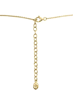 Budget 🧨 1/8 ct. t.w. Diamond and 1.22 ct. t.w. Turquoise Necklace in 14K Yellow Gold by Effy® 🌟 -Effy® Sales Shop Belk 5033