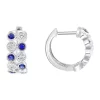 Top 10 ⌛ Diamond and Natural Sapphire Earrings in Sterling Silver by Effy® 👍