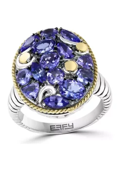 Best Sale 🔔 2.9 ct. t.w. Tanzanite Ring in Sterling Silver by Effy® ⌛ -Effy® Sales Shop Belk 508