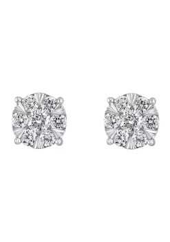 Wholesale ✨ Bouquet 1 ct. t.w. Diamond Earrings in 14K White Gold by Effy® 🔥