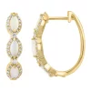 Promo ⌛ 14K Yellow Gold Diamond and Opal Earrings by Effy® 🔔