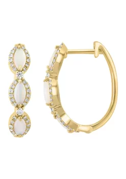 Promo ⌛ 14K Yellow Gold Diamond and Opal Earrings by Effy® 🔔 7 Promo ⌛ 14K Yellow Gold Diamond and Opal Earrings by Effy® 🔔 -Effy® Sales Shop Belk 5094