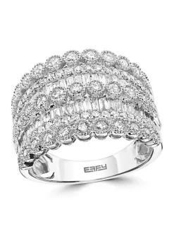 Cheap 🥰 14K White Gold 1.57 ct. t.w. Diamond Ring by Effy® ❤️