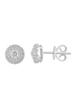 Best Pirce 🌟 Diamond Earrings in 14K White Gold by Effy® 😍
