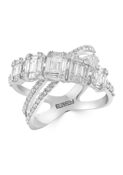 Top 10 ❤️ 1.43 ct. t.w. Diamond Ring in 14K White Gold by Effy® ❤️