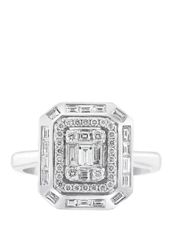 Budget ⭐ 3/4 ct. t.w. Diamond Ring in 14K White Gold by Effy® 🥰 -Effy® Sales Shop Belk 5162