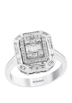 Budget ⭐ 3/4 ct. t.w. Diamond Ring in 14K White Gold by Effy® 🥰 -Effy® Sales Shop Belk 5164
