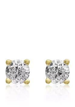 Outlet 🌟 1/2 ct. t.w. Classic Diamond Stud Earrings in 14K yellow Gold by Effy® 🎁