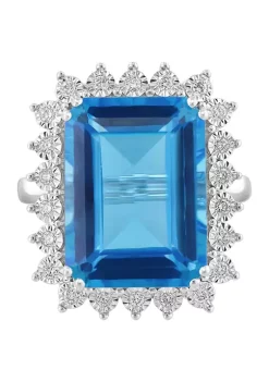 Flash Sale 🎁 1/5 ct. t.w. Diamond and Blue Topaz Ring in 14K Rose Gold by Effy® 🛒 6 Flash Sale 🎁 1/5 ct. t.w. Diamond and Blue Topaz Ring in 14K Rose Gold by Effy® 🛒 -Effy® Sales Shop Belk 5193