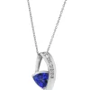 Brand new 🌟 1/5 ct. t.w. Diamond and 1.52 ct. t.w. Tanzanite Pendant Necklace in 14K White Gold by Effy® 🔔