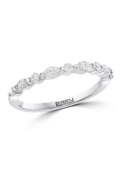 Promo 🔔 14K White Gold 3/8 ct. t.w. Diamond Band by Effy® ❤️