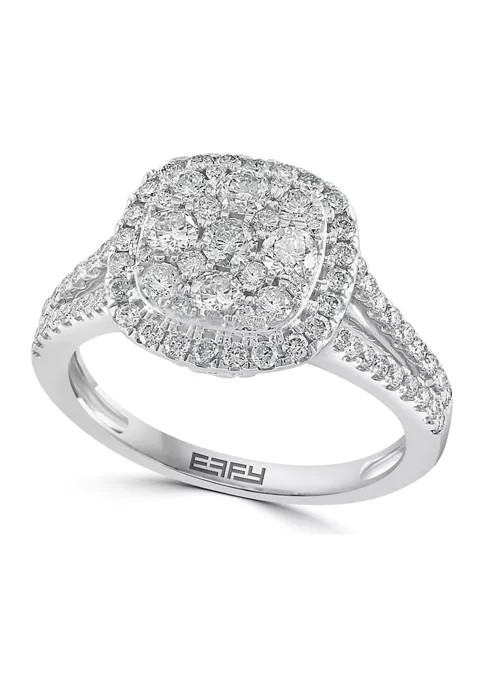 Flash Sale 🥰 1 ct. t.w. Diamond Cluster Ring in 14K White Gold by Effy® 🔔 6 Flash Sale 🥰 1 ct. t.w. Diamond Cluster Ring in 14K White Gold by Effy® 🔔 - Image 6