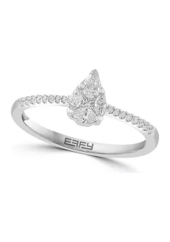 Top 10 ❤️ 1/3 ct. t.w. Diamond Ring in 18K White Gold by Effy® 🎉