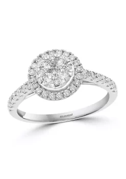 Budget ✔️ Sterling Silver Diamond Ring by Effy® ✔️