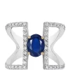 New 🤩 5/8 ct. t.w. Diamond and 1.42 ct. t.w. Natural Sapphire Ring in 14k White Gold by Effy® 😍