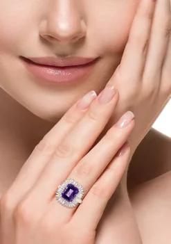 Best reviews of 🔔 Diamond and Amethyst Ring in 14K Rose Gold by Effy® 🎁 -Effy® Sales Shop Belk 5299