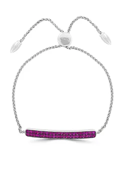 Cheap 🤩 Gemstone Bar Bracelet in Sterling Silver by Effy® ⌛