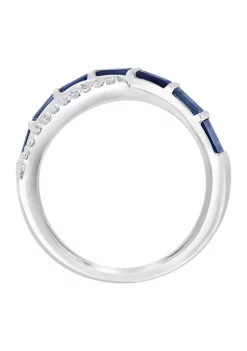 Deals 😀 14K White Gold Diamond and Natural Sapphire Ring by Effy® ⭐ 8 Deals 😀 14K White Gold Diamond and Natural Sapphire Ring by Effy® ⭐ -Effy® Sales Shop Belk 5316