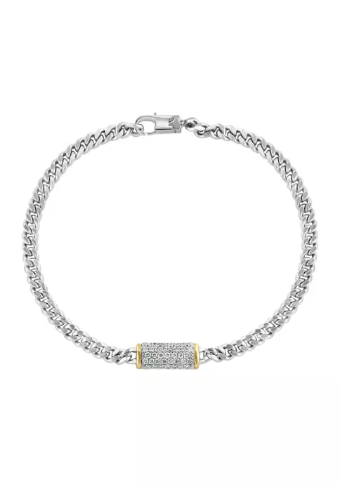 Top 10 👏 3/8 ct. t.w. Diamond Cable Bracelet in 18K Sterling Silver by Effy® 😀 -Effy® Sales Shop Belk 5338