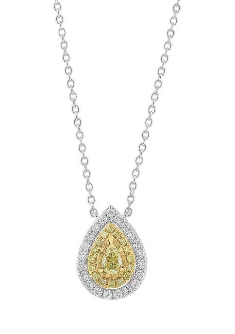 Best deal 😍 1/2 ct. t.w. Diamond Pendant Necklace in 14K White Gold by Effy® 😍 1 Best deal 😍 1/2 ct. t.w. Diamond Pendant Necklace in 14K White Gold by Effy® 😍