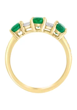 Coupon 🔥 14K Yellow Gold DIamond and Natural Emerald Ring by Effy® ✔️ 8 Coupon 🔥 14K Yellow Gold DIamond and Natural Emerald Ring by Effy® ✔️ -Effy® Sales Shop Belk 5394