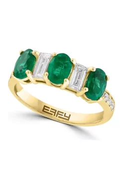 Coupon 🔥 14K Yellow Gold DIamond and Natural Emerald Ring by Effy® ✔️ 11 Coupon 🔥 14K Yellow Gold DIamond and Natural Emerald Ring by Effy® ✔️ -Effy® Sales Shop Belk 5396