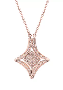 Coupon 🛒 14K Rose Gold White and Espresso Diamond Diversa Necklace by Effy® 👍 -Effy® Sales Shop Belk 5415