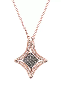Coupon 🛒 14K Rose Gold White and Espresso Diamond Diversa Necklace by Effy® 👍 -Effy® Sales Shop Belk 5418
