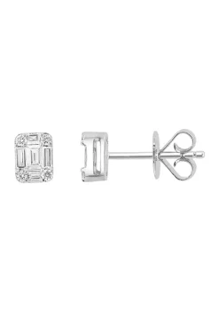 Promo 🌟 18K White Gold Diamond Stud Earrings by Effy® 🌟 -Effy® Sales Shop Belk 5436