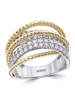 Best reviews of ❤️ 14K White & Yellow Gold 1.28 ct. t.w. Diamond Ring by Effy® 🎁