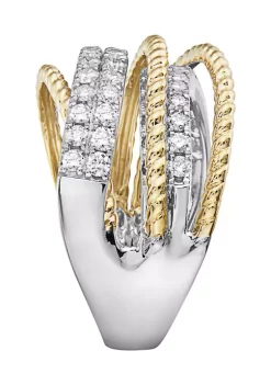 Best reviews of ❤️ 14K White & Yellow Gold 1.28 ct. t.w. Diamond Ring by Effy® 🎁 -Effy® Sales Shop Belk 5446