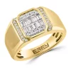 Cheapest 😉 Men's Diamond Ring in 14K Yellow and White Gold by Effy® ⌛