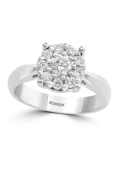 Best Sale ⭐ 5/8 ct. t.w. Diamond Ring in 14k White Gold by Effy® 🔔