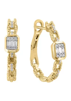 Cheapest 🧨 1/3 ct. t.w. Diamond Chain Hoop Earrings in 14K Yellow Gold by Effy® 🔥 7 Cheapest 🧨 1/3 ct. t.w. Diamond Chain Hoop Earrings in 14K Yellow Gold by Effy® 🔥 -Effy® Sales Shop Belk 5493