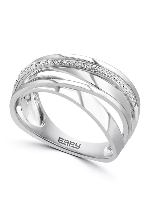 New 😉 14K White Gold Diamond Ring by Effy® ❤️ 6 New 😉 14K White Gold Diamond Ring by Effy® ❤️ - Image 6