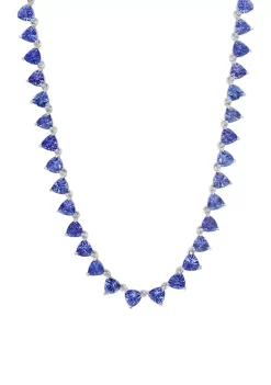 Hot Sale 🌟 Tanzanite Necklace in Sterling Silver by Effy® 🤩