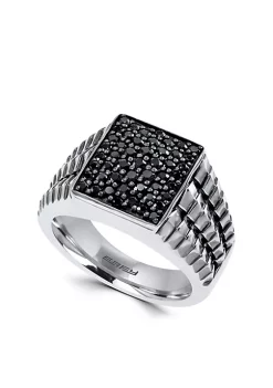 Hot Sale 😉 Sterling Silver Black Sapphire Ring by Effy® 🔥