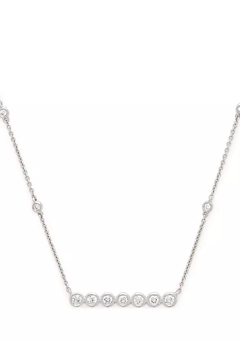 Coupon 🤩 3/8 ct. t.w. Diamond Bar Pendant Necklace in 14K White Gold by Effy® 😍 1 Coupon 🤩 3/8 ct. t.w. Diamond Bar Pendant Necklace in 14K White Gold by Effy® 😍