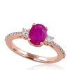 Cheapest 🤩 Ruby and Diamond Ring in 14k Rose Gold by Effy® 😀