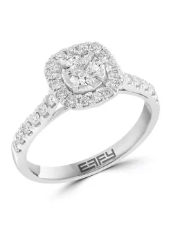 Cheapest ⌛ 3/4 ct. t.w. Diamond Miracle Set Ring in 14K White Gold by Effy® 🎁