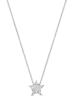 Top 10 ❤️ 1/2 ct. t.w. Diamond Star Pendant Necklace in 14K White Gold by Effy® 👍