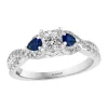 Best Sale 🎉 3/8 ct. t.w. Sapphire and 7/8 ct. t.w. Diamond Ring in 14k White Gold by Effy® ⌛