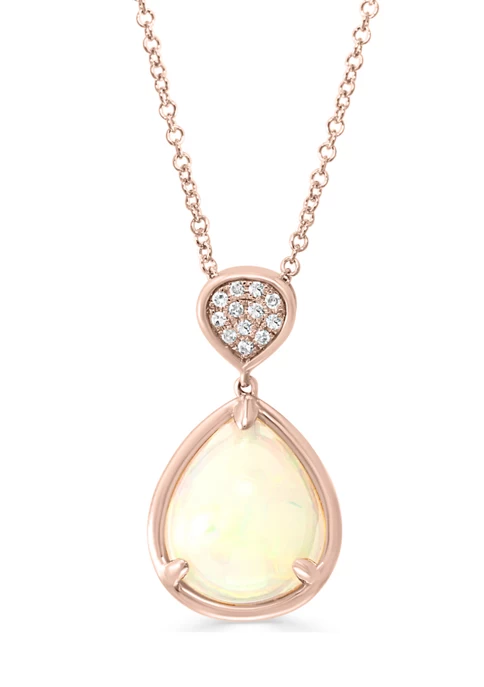 Buy 😍 1/10 ct. t.w. Diamonds and 3.6 ct. t.w. Opal Necklace by Effy® 🤩 1 Buy 😍 1/10 ct. t.w. Diamonds and 3.6 ct. t.w. Opal Necklace by Effy® 🤩