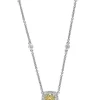 Promo 😉 18K White and Yellow Gold 5/8 ct. t.w. White and Natural Diamond Necklace by Effy® 🛒