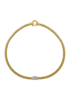 New 😉 5/8 ct. t.w. Diamond Necklace in Gold Plated Sterling Silver by Effy® ✨ -Effy® Sales Shop Belk 5633