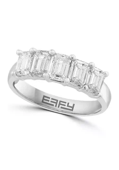 Hot Sale 👍 14K White Gold Lab Grown Diamond Ring by Effy® ⌛