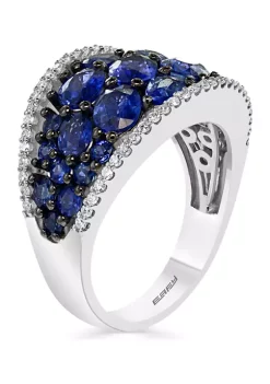 Coupon 💯 1/4 ct. t.w. Diamond and 4 ct. t.w. Sapphire Ring in 14K White Gold by Effy® 💯 6 Coupon 💯 1/4 ct. t.w. Diamond and 4 ct. t.w. Sapphire Ring in 14K White Gold by Effy® 💯 -Effy® Sales Shop Belk 5676