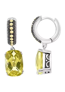 Cheapest 🤩 Sterling Silver/18K Yellow Gold 7.85 ct. t.w. Lemon Quartz Earrings by Effy® 🎁 -Effy® Sales Shop Belk 5693